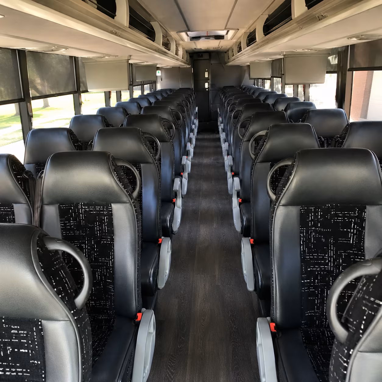 johns creek charter bus services interior