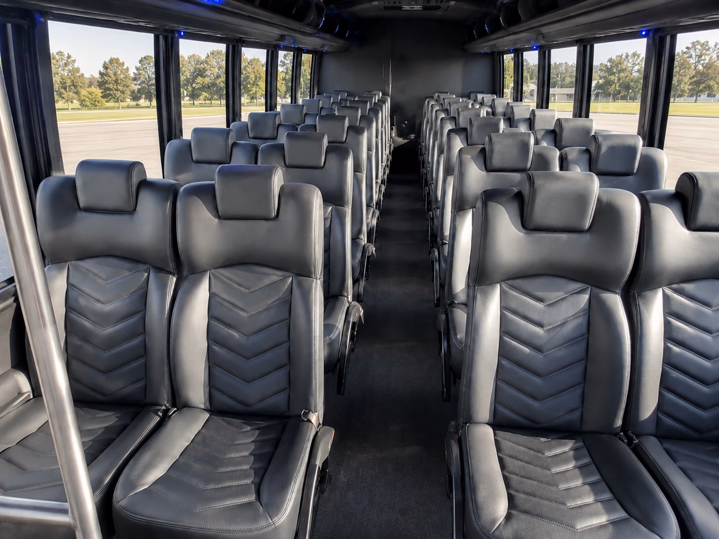 johns creek sporting event transportation onboard seating